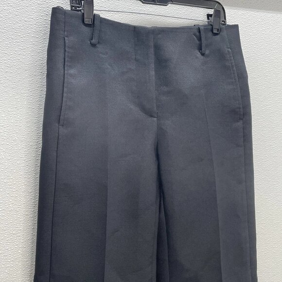 NEW TORY BURCH Women’s Crepe Straight Pants Black Size 6 Tailored Dress Trousers - Picture 2 of 7